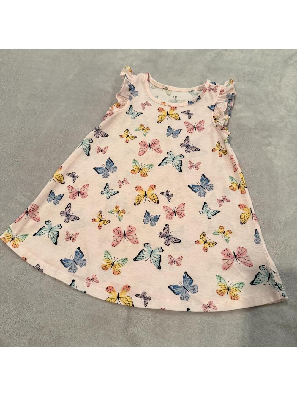 Baby GAP 4 Years Butterfly Print Sleeveless Dress